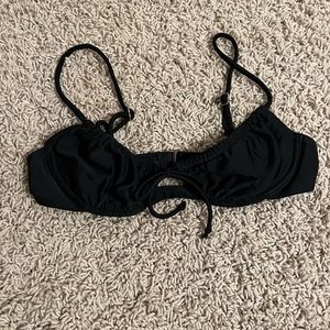 black bikini top